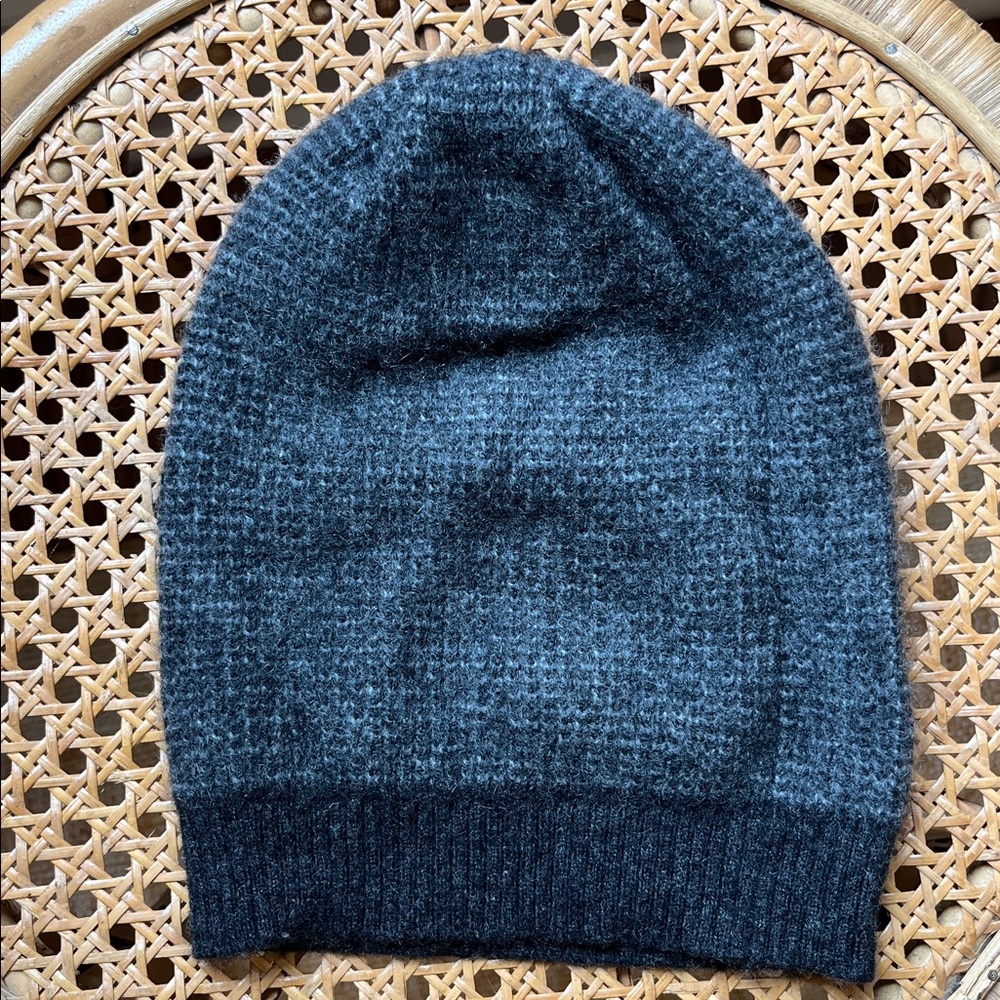 Eileen Fisher Charcoal Cashmere Hat